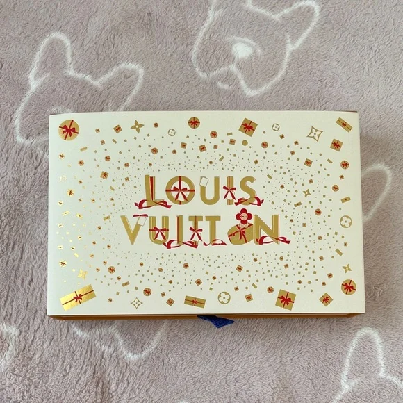 Louis Vuitton Orange and Cream Holiday Wallet Box with Dust Bag - Picture 3 of 6